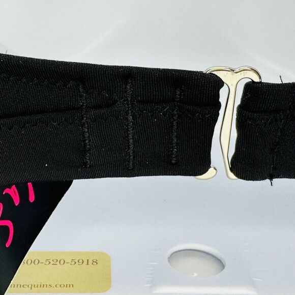 La Senza Swim Suit Bikini Top Push Up Black 34B Wide Adjustable Strap NEW w/Tags - Picture 8 of 15